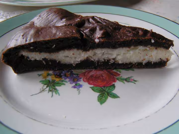 Gateau chocolat coeur nois de coco version allege