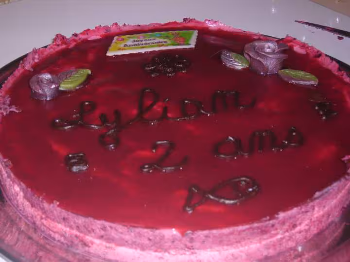 Entremet aux fruits rouges demoule