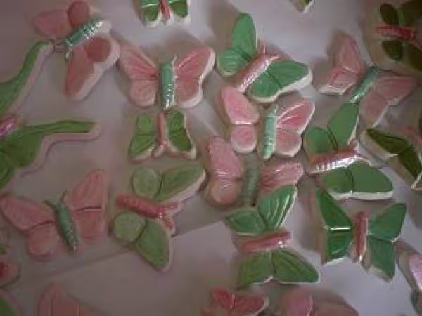 Papillons en platre pour deco table