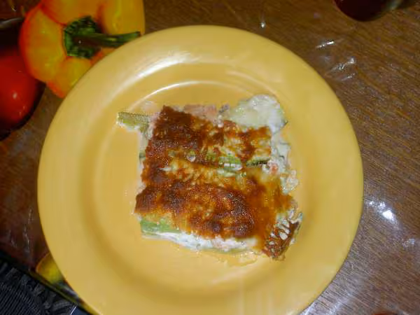 Lasagnes de courgettes au saumon