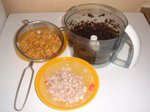 Flan sale preparation de la farce