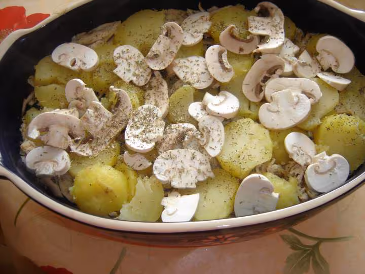 Dans un plat