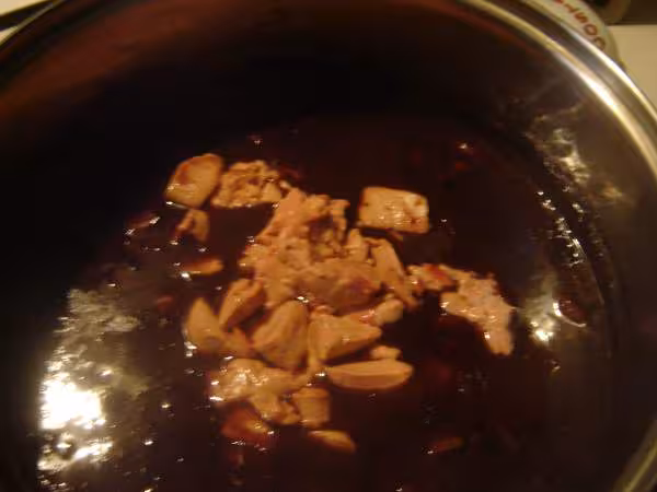 Foie gras dans sauce