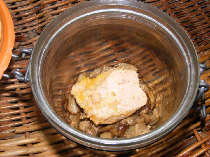 Noix de st jacques aux cepes et foie gras a ma facon