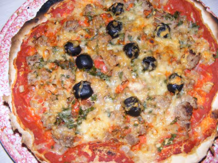 Pizza a la viande