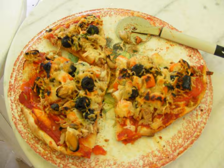 Pizza aux fruits de mer