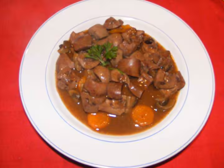 Rognons de porc au madere a ma facon