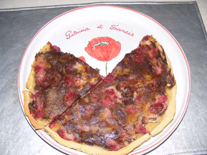Tare aux framboises et a l ananas
