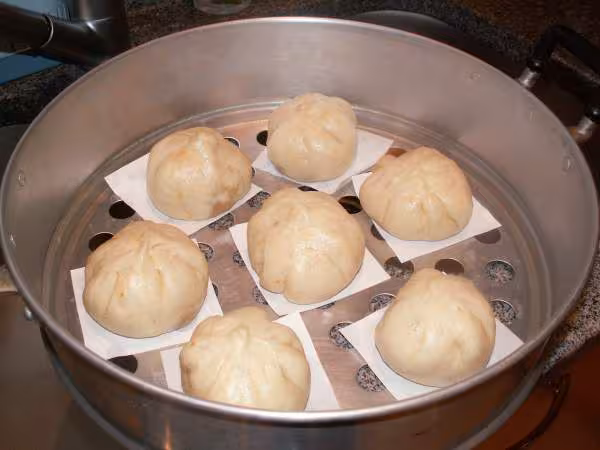 Banh bao apres cuisson