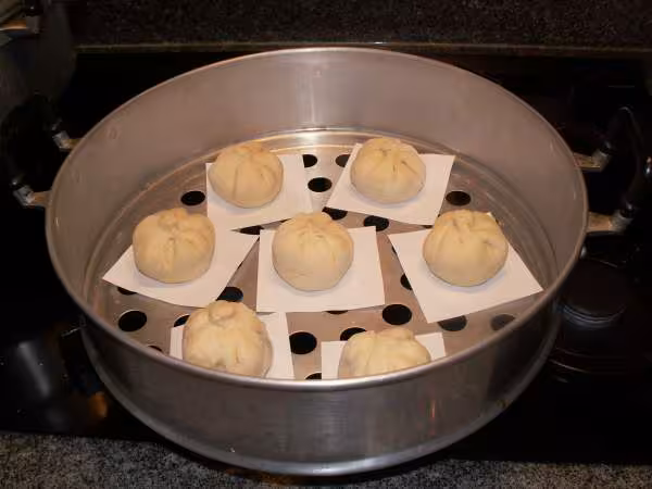 Banh bao avant cuisson