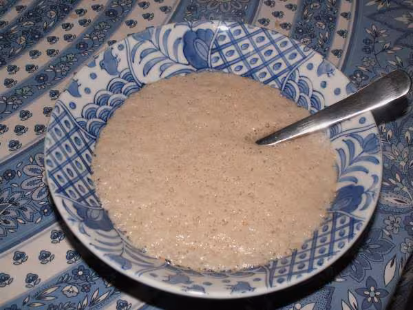 Banh bao melange eau sucre levure apres levee