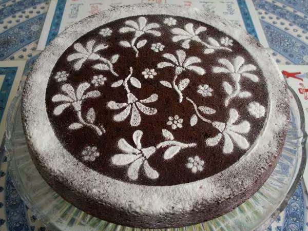 Gateau choco de moona deco sucre glace