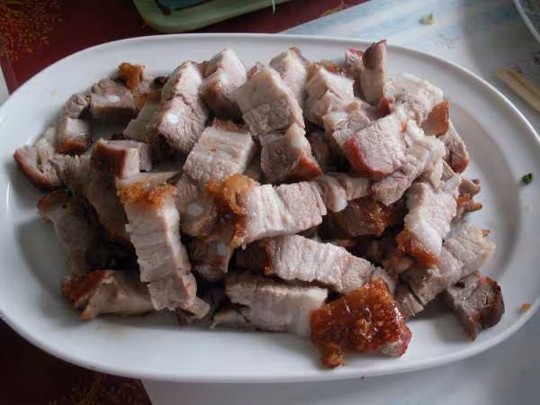 Heo quay pret a deguster
