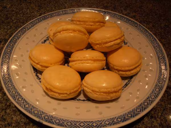 Macarons a l ananas