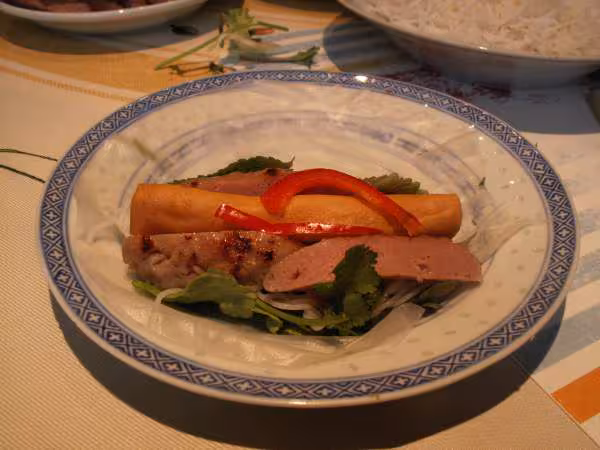 Nem nuong galette preparee