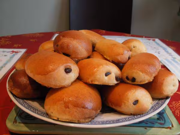 Pains brioches aux chocolats