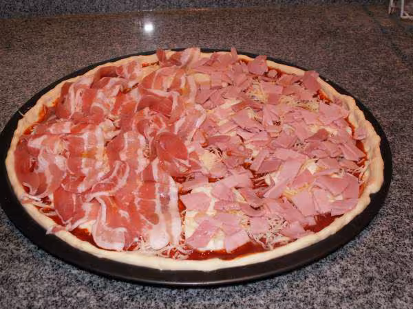 Pizza garnie