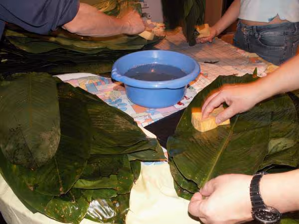 Preparation laver les la vong