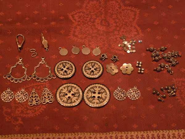 Trav manuels boucles d oreilles 2 matieres 1eres