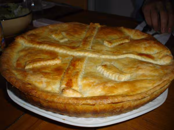 Voici la tourte au poulet de koukou