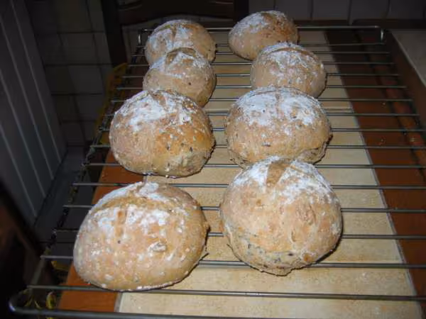 Petits pains ronds aux cereales
