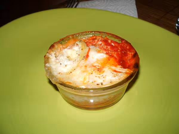 Ramequin oeuf chevre tomate de julibellule