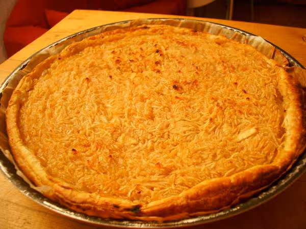 Tarte aux pommes rapees