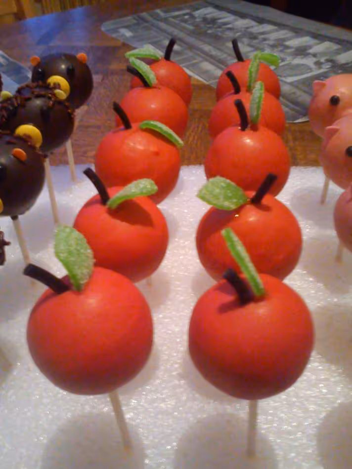 Cake pop pomme d amour