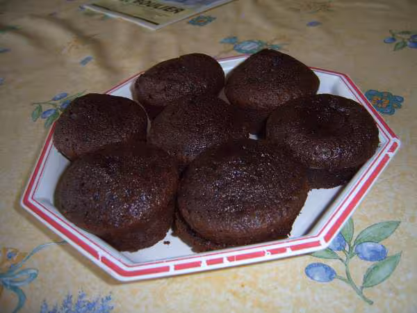 Petit gateaux coulant au chocolat