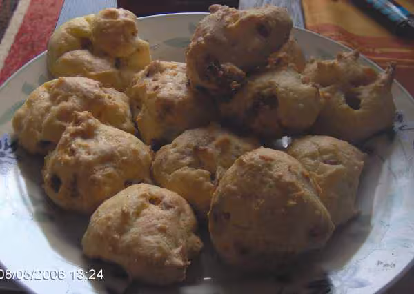 Mes gougeres lardons gruyere apres cuisson
