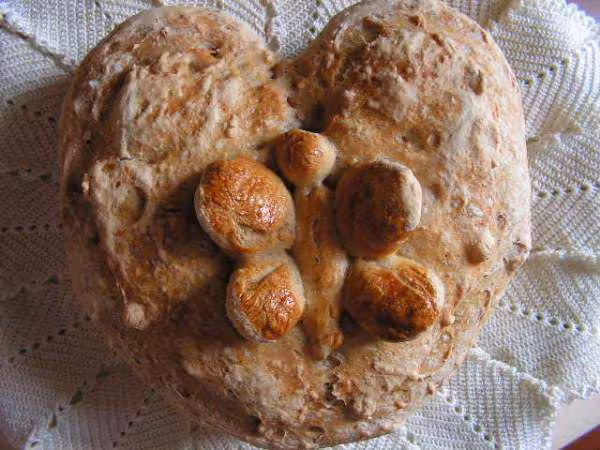 Pain coeur de papillon