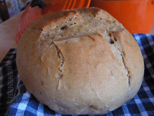 Pain complet en cocotte