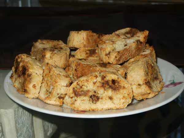 Biscottis noisettes et chocolat