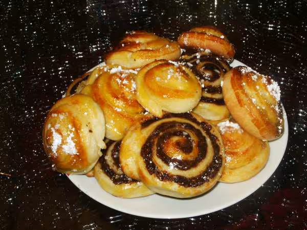 Escargots abricot praline