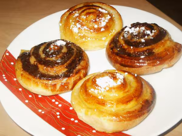 Escargots abricot praline