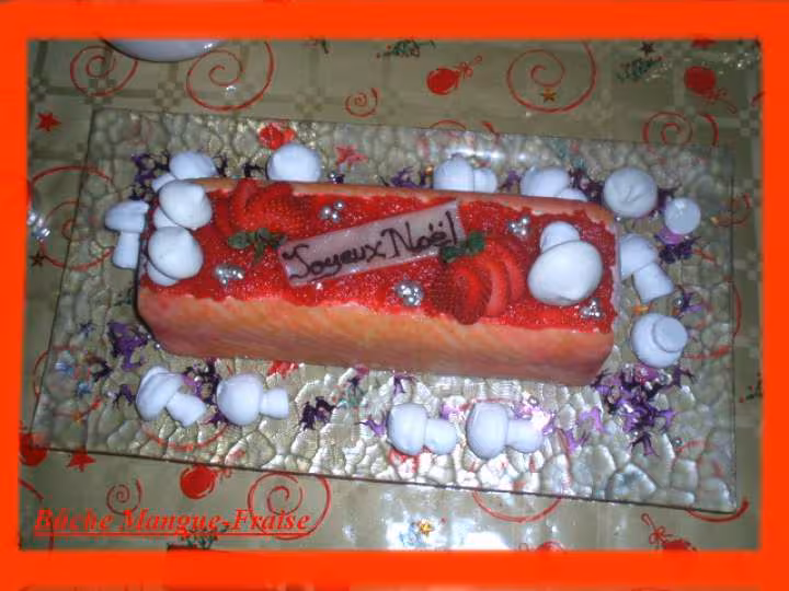 Buche fraise mangue 2