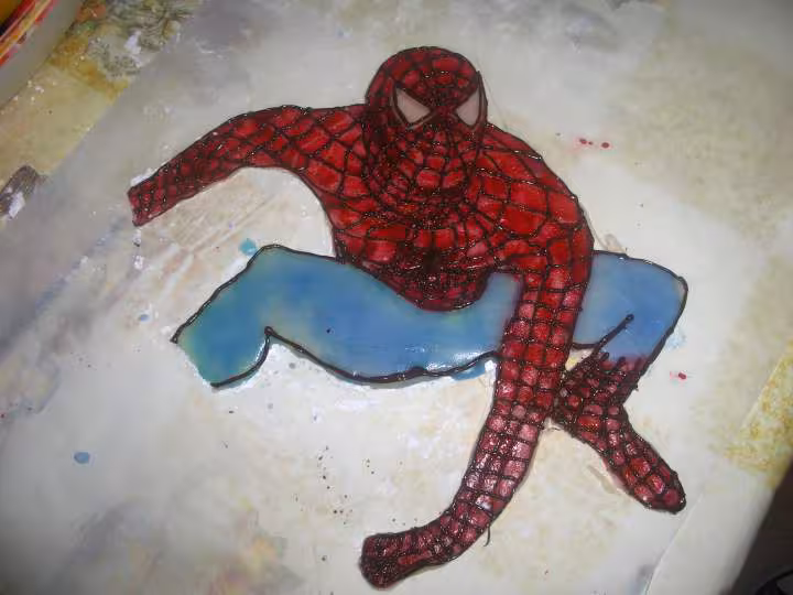 Spiderman apres chocolat