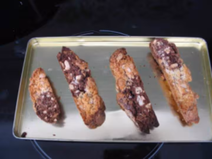 Biscottis amandes chocolat