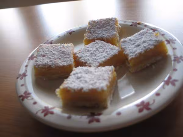 Carres au citron de flore