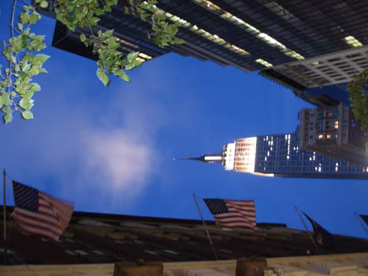 Vue de l empire state bulding
