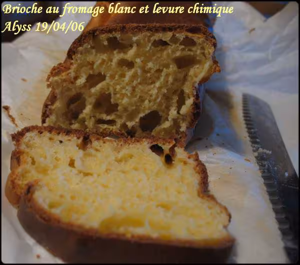 Brioche au fromage blanc et levure chimique 2