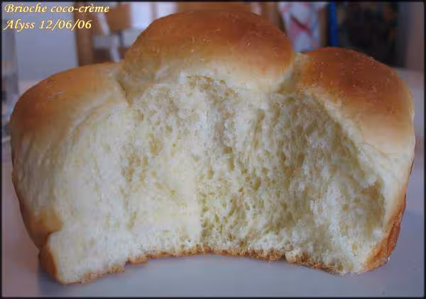 Brioche coco creme