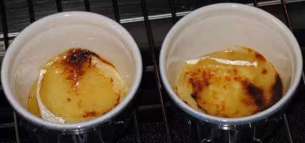 Camembert gratine au miel