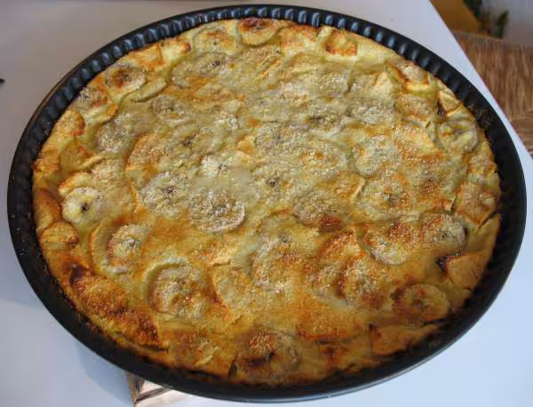 Clafoutis pomme banane