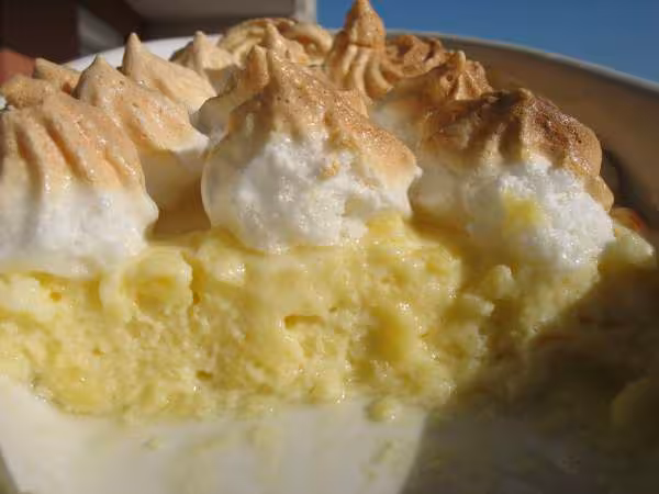 Creme mousseuse au citron meringuee