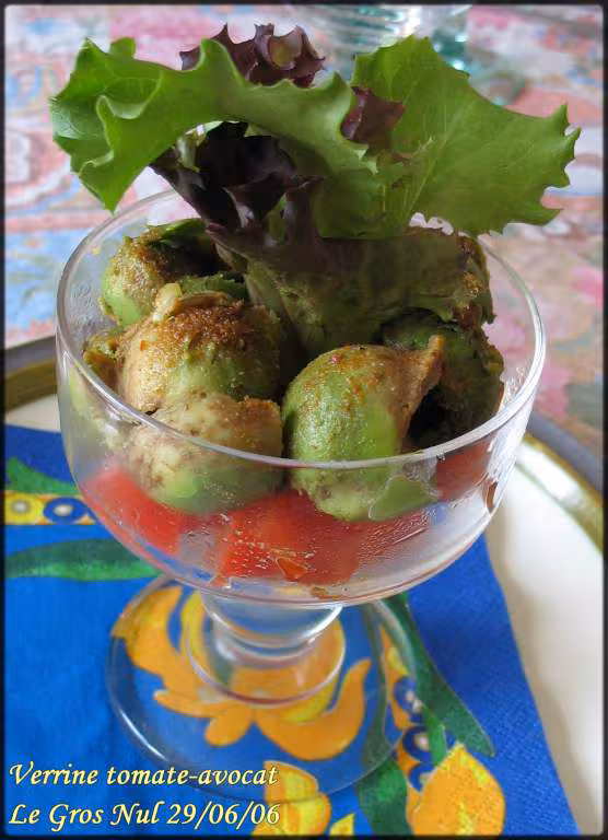 Verrine tomate avocat