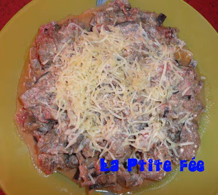 Aubergines gratiees a la bolognaise ww