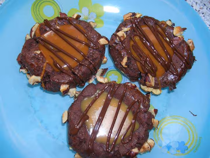 Bouchees chocolat caramel noisettes de flore88