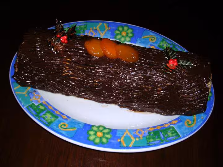 Buche pralinoise abricot