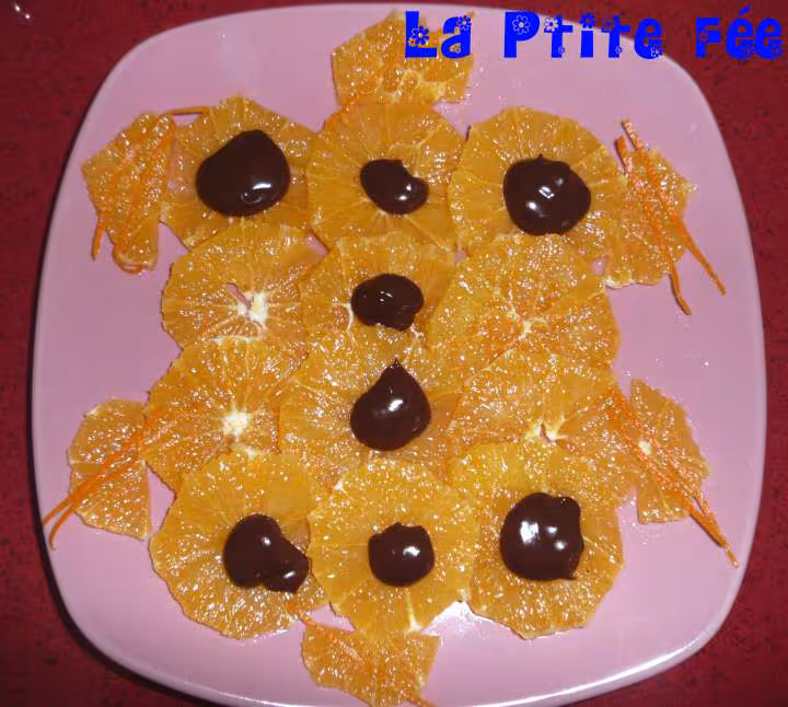 Carpaccio d oranges au chocolat ww